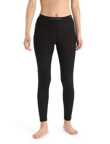 Black Icebreaker Merino 175 Everyday Thermal Women's Leggings | AU 1545TCEV